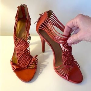 👠 Vero Cuoio Italian Leather Strappy Heels